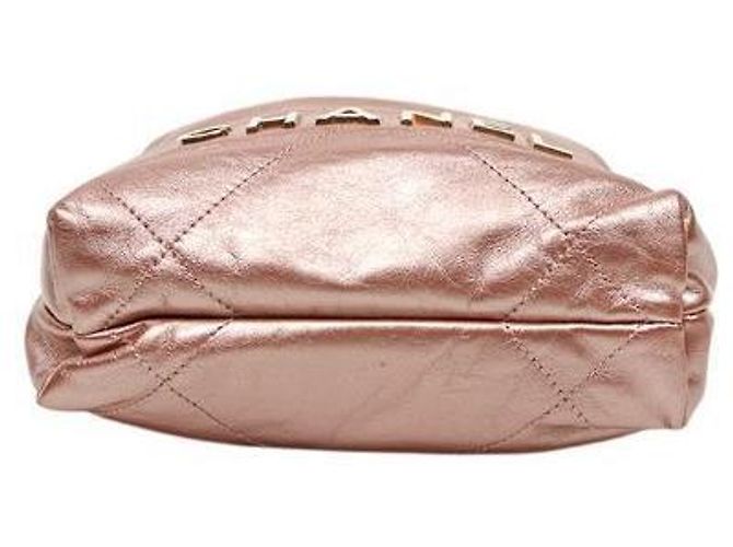 Chanel Mini borsa a tracolla rosa metallizzato - vista 4