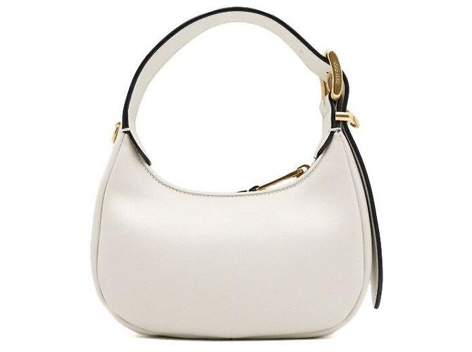 Miu Miu Leder Hobo Bag Weiß, Tote Bag und Crossbody Bag - Ansicht 4