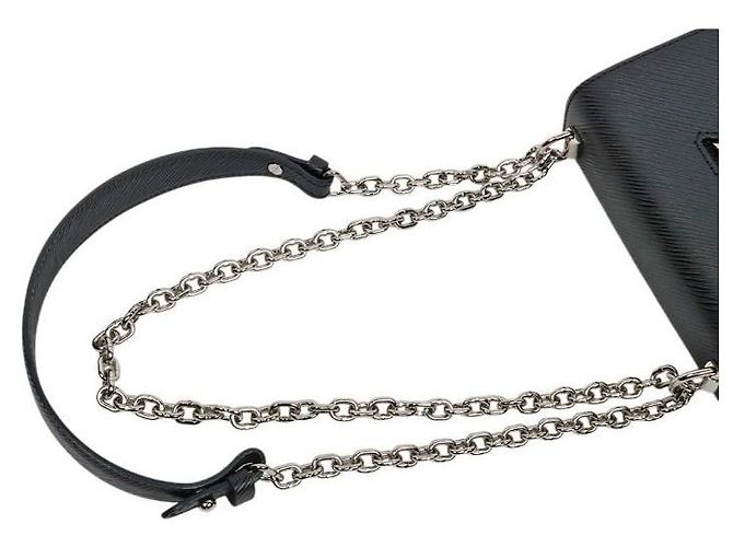 Louis Vuitton Twist PM Schultertasche aus schwarzem Épi-Leder - Ansicht 7