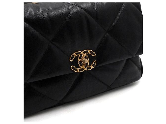 Chanel Borsa Tote con patta e borsa a tracolla con catena, Nero, Large - vista 10