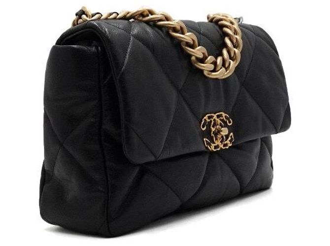 Chanel Borsa Tote con patta e borsa a tracolla con catena, Nero, Large - vista 3