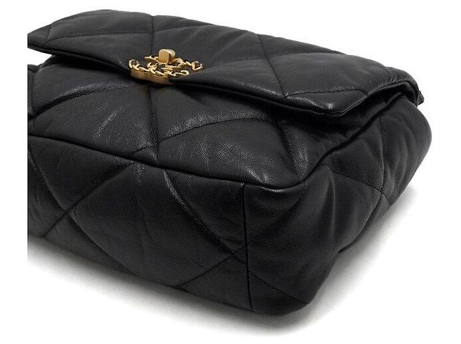 Chanel Borsa Tote con patta e borsa a tracolla con catena, Nero, Large - vista 9