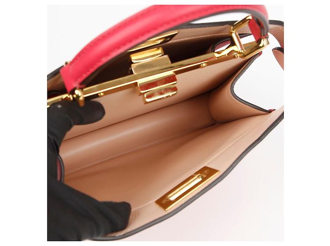 Fendi Borsa a spalla piccola Peekaboo Iseeu Rosa - vista 12