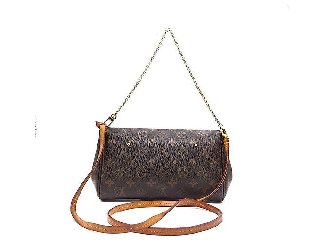 Louis Vuitton Monogram Favorite MM Borsa marrone - vista 3