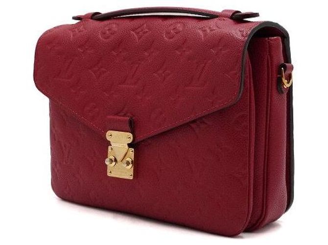 Louis Vuitton Borsa a tracolla e crossbody Pochette Metis Monogram Empreinte Rosso - vista 2