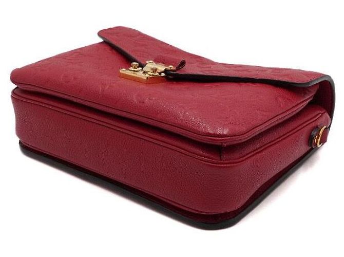Louis Vuitton Borsa a tracolla e crossbody Pochette Metis Monogram Empreinte Rosso - vista 8