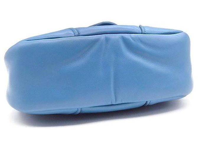 Prada Bolsa Moon acolchoada em couro Nappa Azul - vista 7
