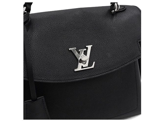 Louis Vuitton Borsa Tote e Borsa a Tracolla Lockme Ever MM in Noir Black Nero - vista 10
