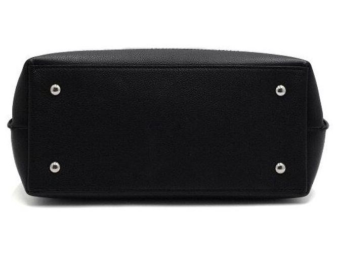 Louis Vuitton Borsa Tote e Borsa a Tracolla Lockme Ever MM in Noir Black Nero - vista 8