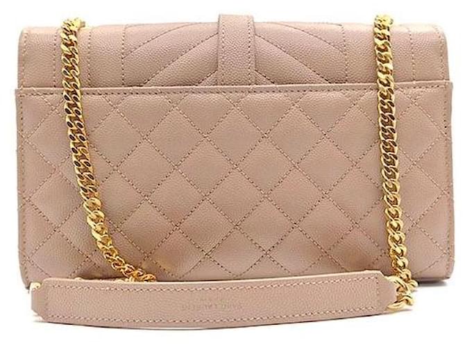 Saint Laurent Borsa a tracolla Monogram Envelope Chain Small Marrone - vista 3