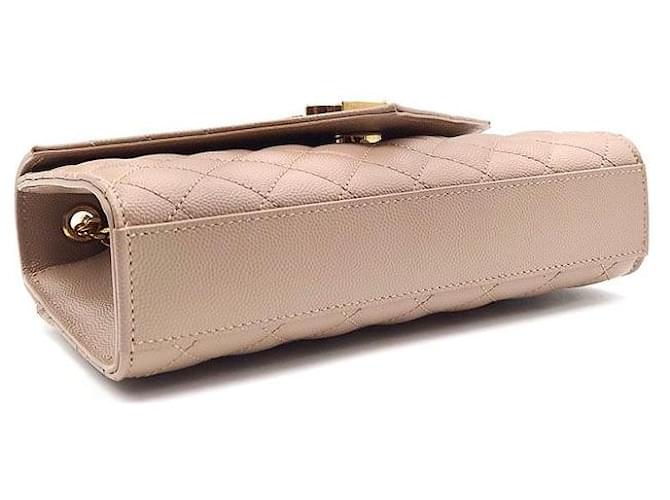 Saint Laurent Borsa a tracolla Monogram Envelope Chain Small Marrone - vista 7