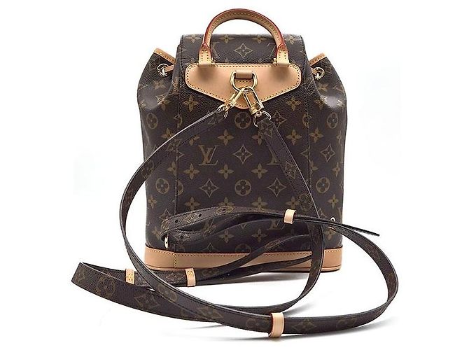 Louis Vuitton Monogram Montsouris Rucksack PM Braun - Ansicht 3