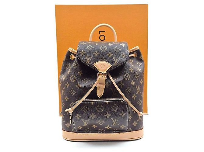 Louis Vuitton Monogram Montsouris Rucksack PM Braun - Ansicht 7