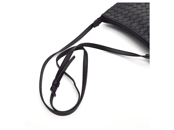 Borsa a tracolla Bottega Veneta in mesh nera Nero - vista 5