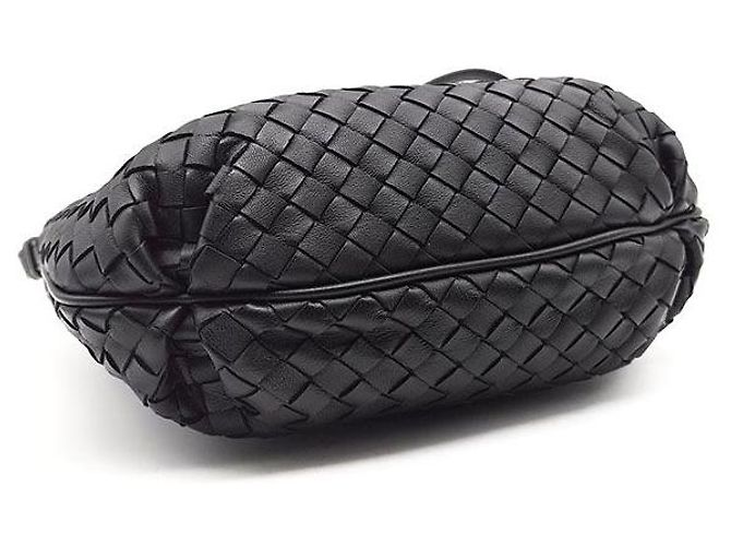 Borsa a tracolla Bottega Veneta in mesh nera Nero - vista 7