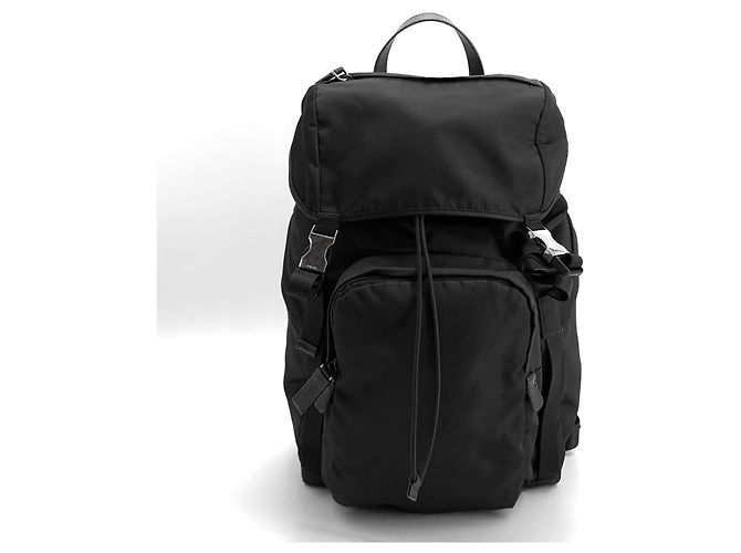 Saffiano Prada Zaino Pocono in Re-Nylon Nero - vista 2