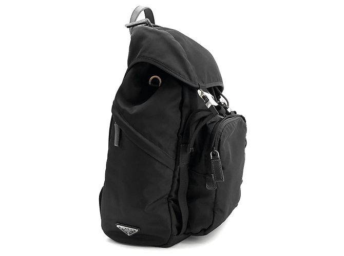 Saffiano Prada Zaino Pocono in Re-Nylon Nero - vista 4