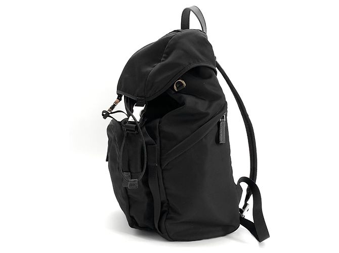 Saffiano Prada Zaino Pocono in Re-Nylon Nero - vista 5