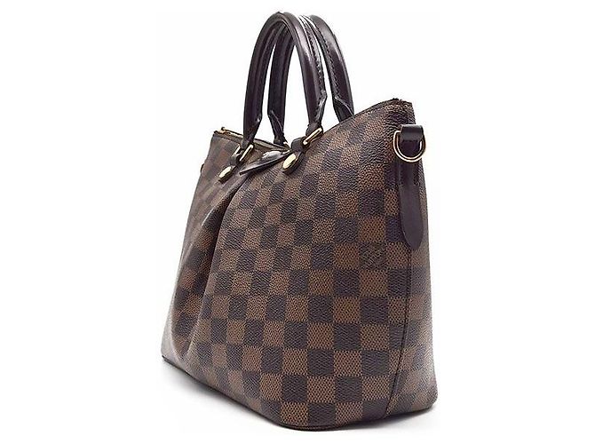 Borsa a mano Louis Vuitton Damier Sienna PM Marrone - vista 2