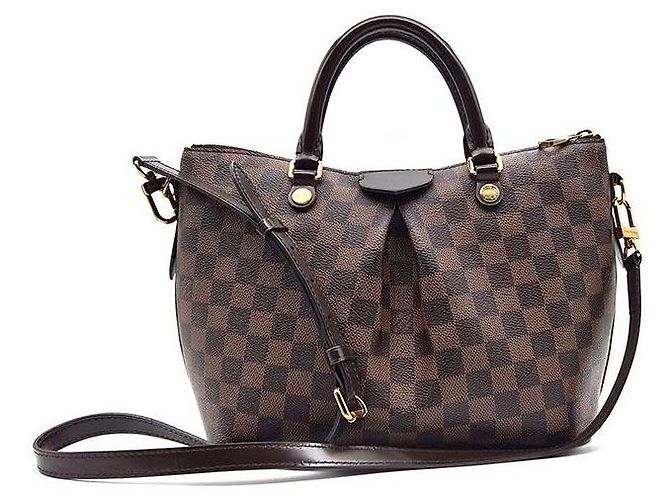 Borsa a mano Louis Vuitton Damier Sienna PM Marrone - vista 3