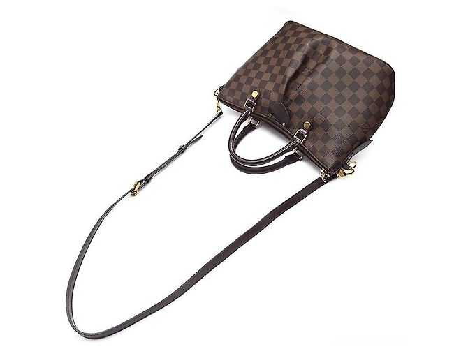 Borsa a mano Louis Vuitton Damier Sienna PM Marrone - vista 4