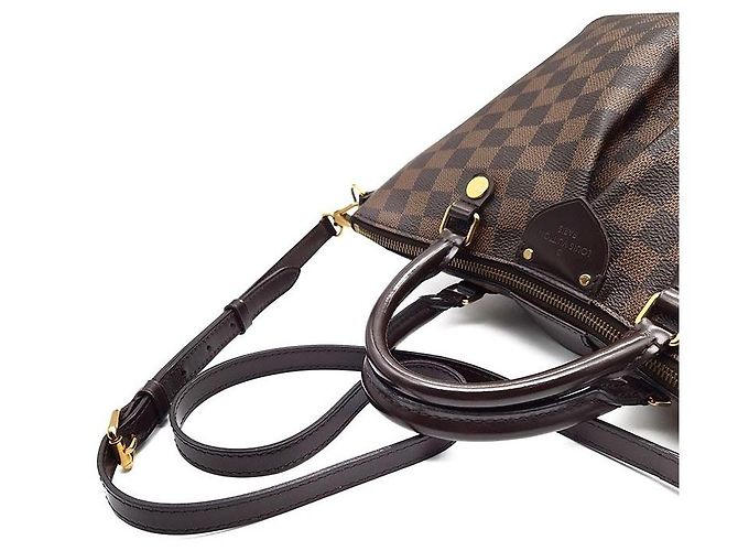 Borsa a mano Louis Vuitton Damier Sienna PM Marrone - vista 5