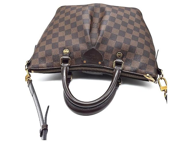 Borsa a mano Louis Vuitton Damier Sienna PM Marrone - vista 6