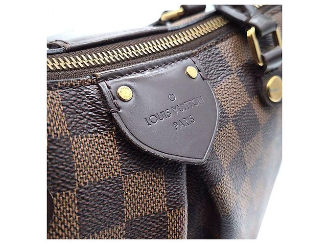 Borsa a mano Louis Vuitton Damier Sienna PM Marrone - vista 8