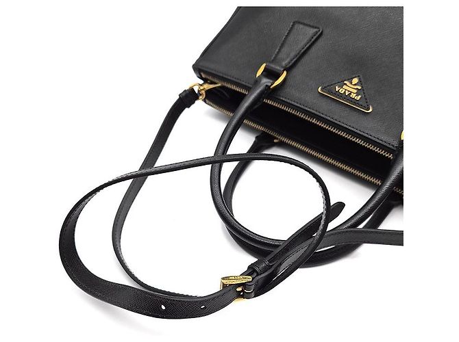 Prada Borsa Tote e a Tracolla Saffiano Lux Nero - vista 5