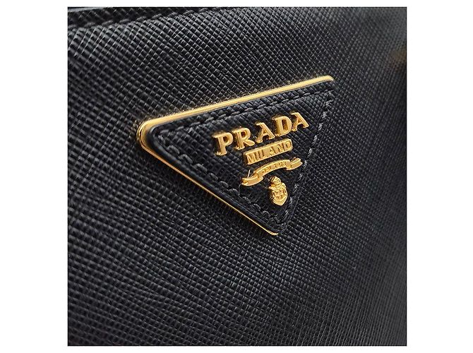 Prada Borsa Tote e a Tracolla Saffiano Lux Nero - vista 8
