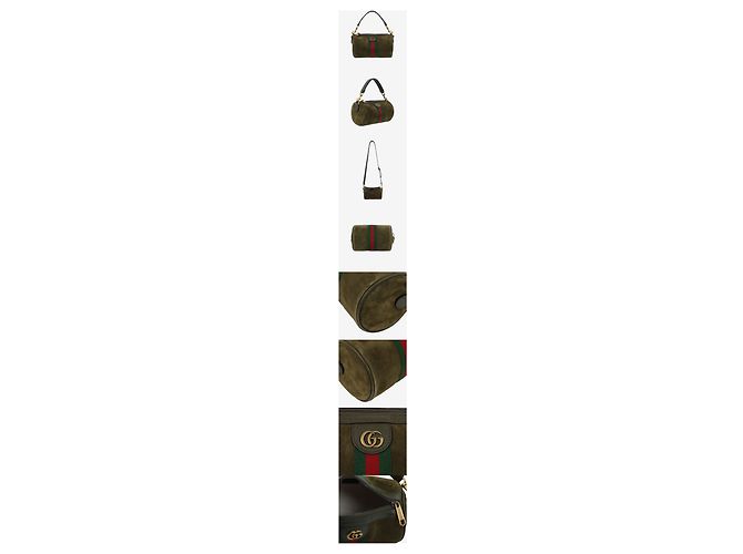 Gucci Borsa a tracolla mini Ophidia in camoscio Mini Khaki inutilizzata - vista 2