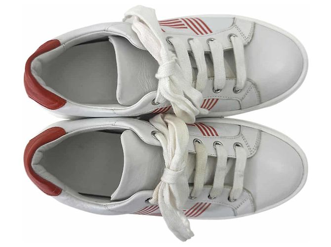 Hermès Sneakers Advantage Avantgarde White Orange Bianco - vista 10