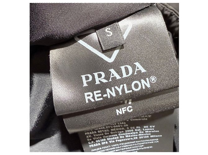 Prada Triangle Logo Nylon Bomber Jacket Black - view 7