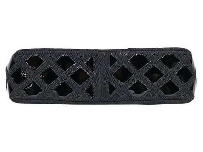 Chanel Borsa a tracolla matelassé CC in vernice nera Nero - vista 4