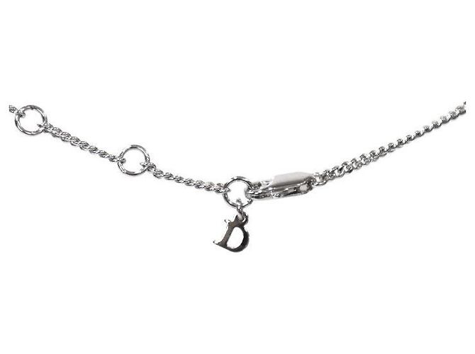 Dior Collana CD Ribbon in Zirconia Argentata - vista 3
