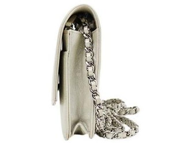 Chanel Silver WOC Chain Crossbody Bag Silvery - view 2