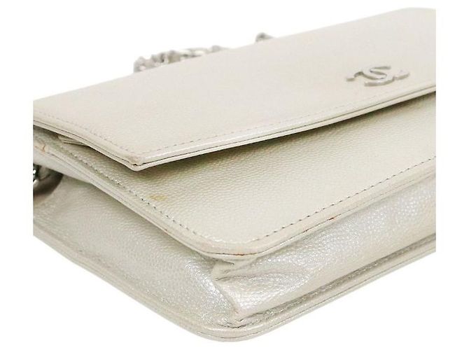 Chanel Silver WOC Chain Crossbody Bag Silvery - view 5