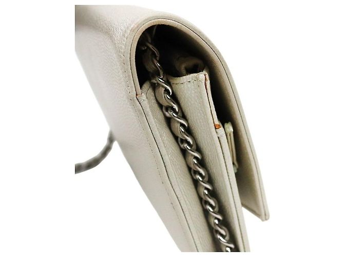 Chanel Silver WOC Chain Crossbody Bag Silvery - view 6