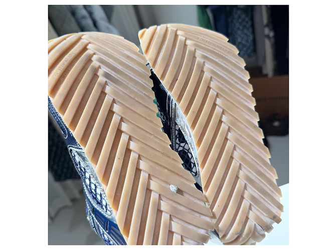 Bottega Veneta Sneakers Orbit Abyss Silver Navy Blu - vista 7
