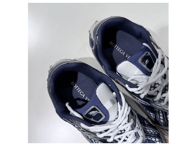 Bottega Veneta Sneakers Orbit Abyss Silver Navy Blu - vista 8