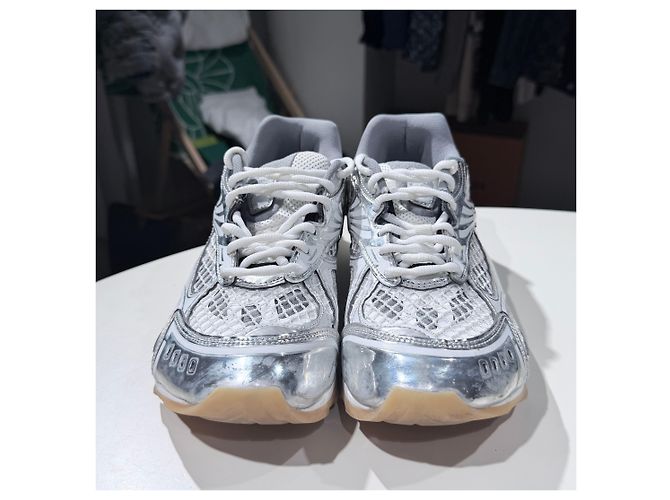 Bottega Veneta Sneakers Orbit Silver White Bianco - vista 2