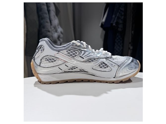 Bottega Veneta Sneakers Orbit Silver White Bianco - vista 5