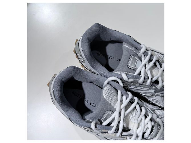 Bottega Veneta Sneakers Orbit Silver White Bianco - vista 8