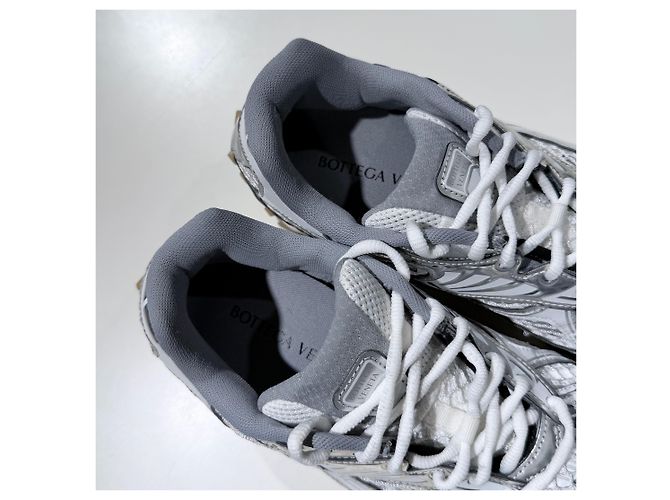 Bottega Veneta Sneakers Orbit Silver White Bianco - vista 9