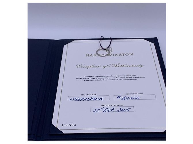 Anel Harry Winston Prata - vista 9