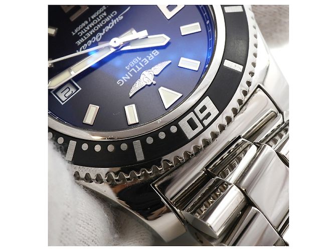 Orologio da uomo Breitling Superocean 44 A17391 Quadrante Nero - vista 8