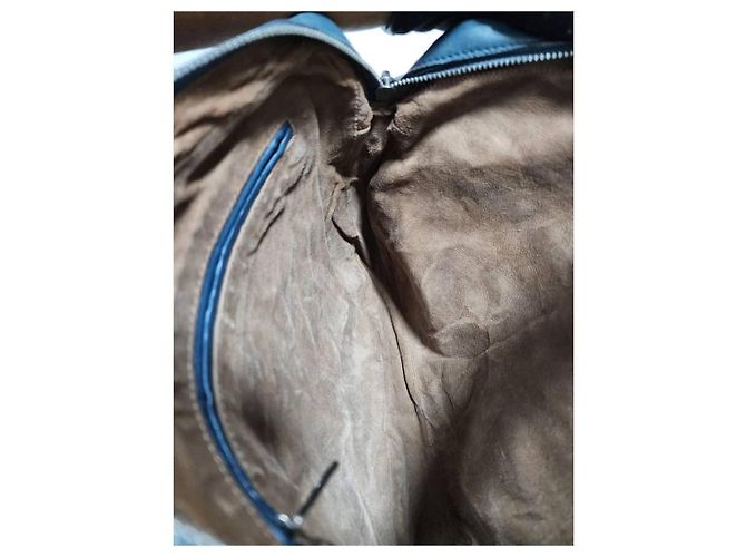 Borsa a tracolla Bottega Veneta Intrecciato Blu Navy - vista 15