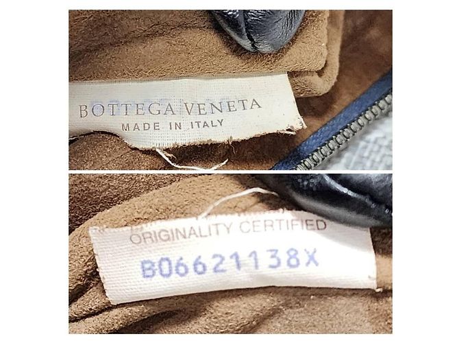 Borsa a tracolla Bottega Veneta Intrecciato Blu Navy - vista 2