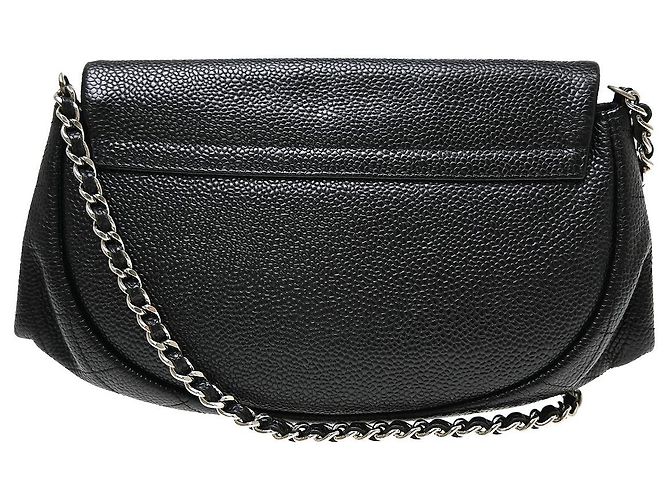 Portafoglio Half Moon Wallet on Chain Caviar Chanel Nero - vista 2