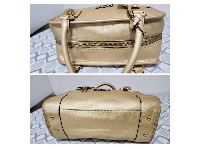 Borsa a tracolla Amazona 36 in pelle di capra metallizzata LOEWE Gold D'oro - vista 6